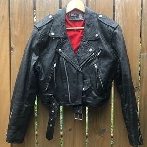 Vintage BLL Black Motorcycle Jacket